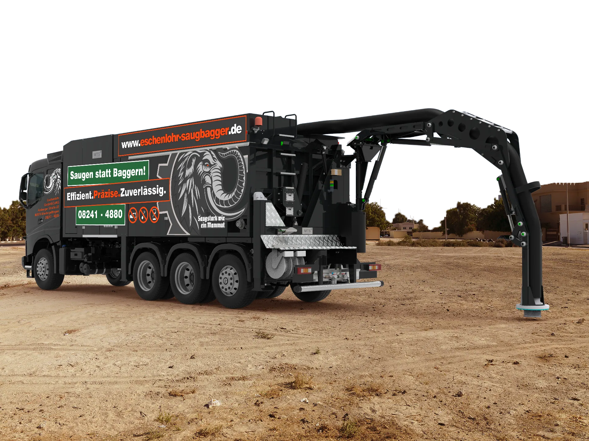 Eschenlohr Saugbagger im Einsatz